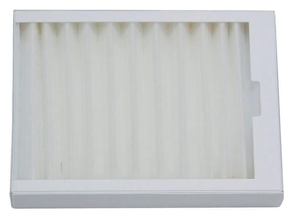 Ersatzfilter in weißem Gehäuse mit mehreren Lamellen, geeignet für Vaillant-RecoVAIR-Systeme zur Luftfilterung und -reinigung in Wohnräumen.